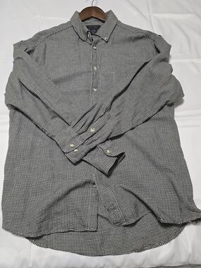 Duck Head Men's Black & White Hounds Tooth Button-Down Shirt
